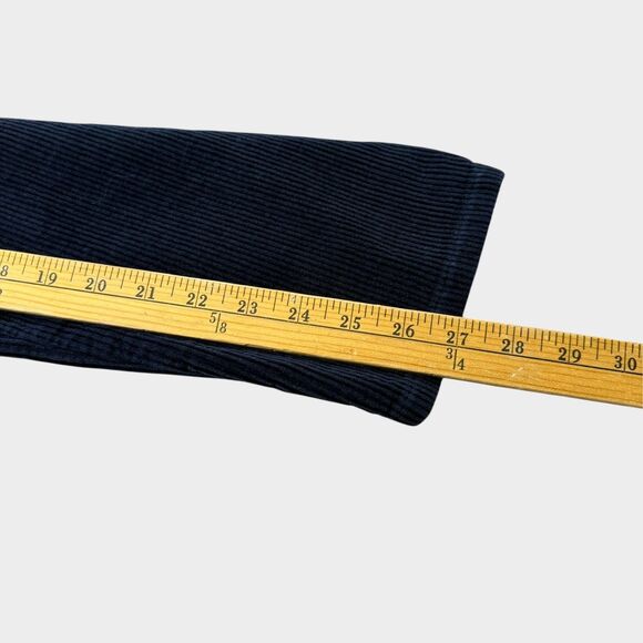 Ralph Lauren Corduroy Pants Womens 12P Navy Blue High Rise Straight Leg - Picture 9 of 13